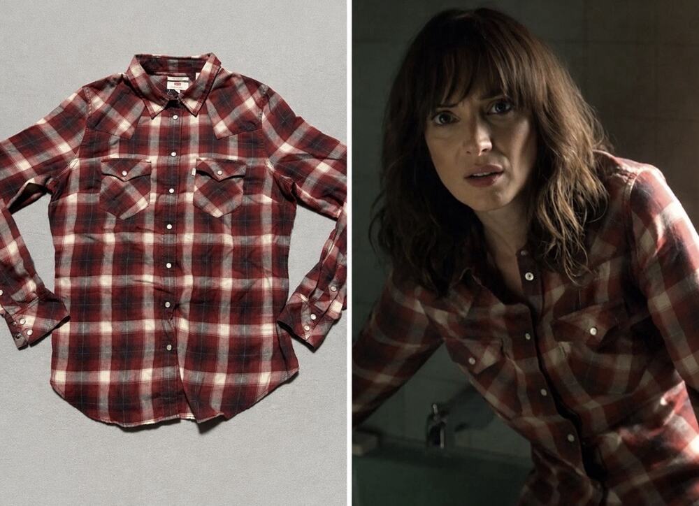 ASO Stranger Things Joyce Byers Plaid Flannel S2 Screen Accurate Cosplay SMALL